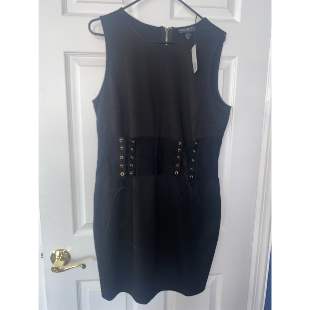 Black corset dress